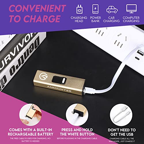 AIMHUNTER 10 Mini Volt Micro Stun Gun (Gold)