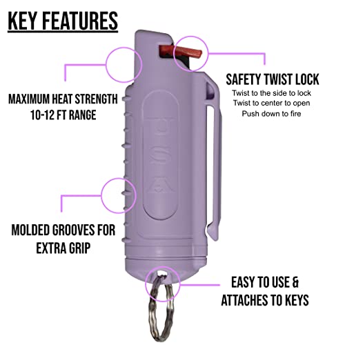 USA Made Police Magnum Pepper Spray Keychain