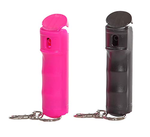 Mace Brand KeyGuard Black Pepper Spray - Powerful 10ft