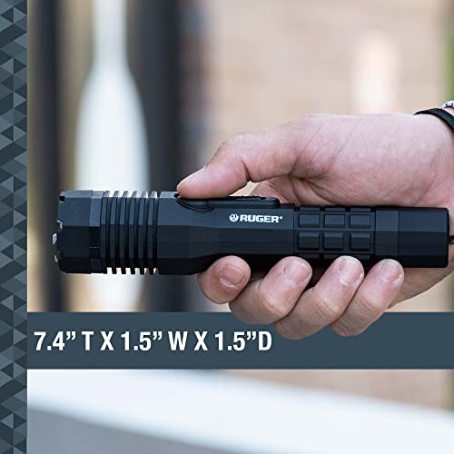 Ruger Stun Gun & Flashlight Combo, Rechargeable with Holster