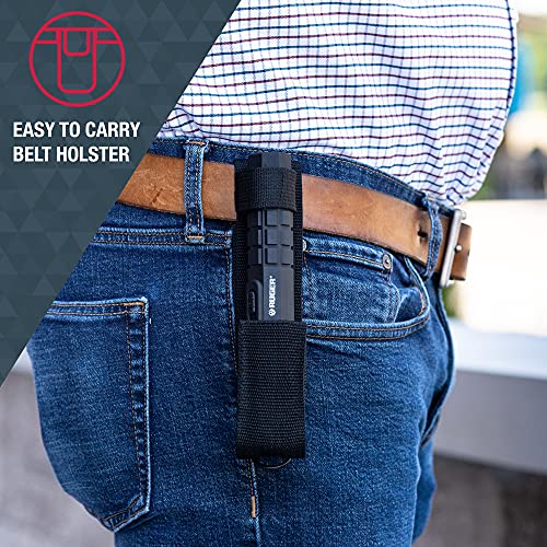 Ruger Stun Gun & Flashlight Combo, Rechargeable with Holster