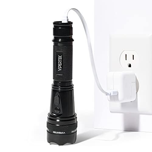 VIPERTEK VTS-195 Aluminum Stun Gun with Flashlight