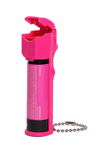 Neon Pink Mace Personal Pepper Spray - 12' Self Defense