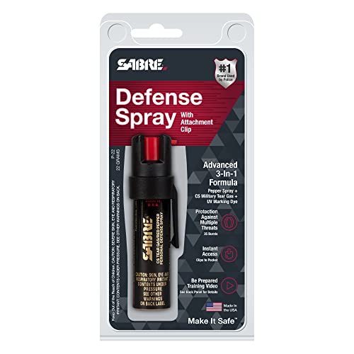 SABRE Advanced Self Defense Pepper Spray, 10ft Range (Pack of 2)