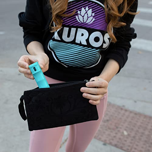 USA Made Kuros! Pocket Pepper Spray (Teal) - 10’ Powerful