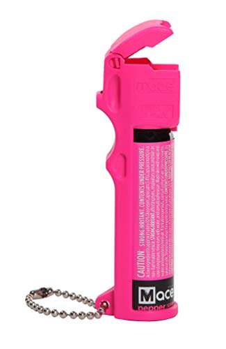 Neon Pink Mace Personal Pepper Spray - 12' Self Defense