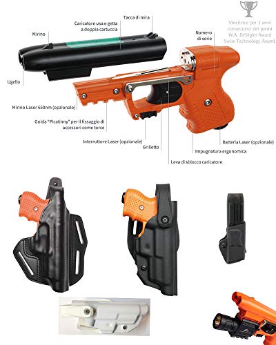 JPX 2 Shot FireStorm Orange Pepper Spray Gun Bundle