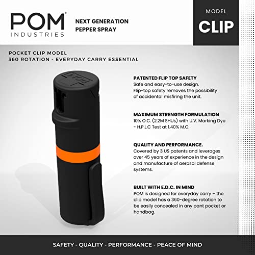 POM Pepper Spray: Maximum Strength Self Defense