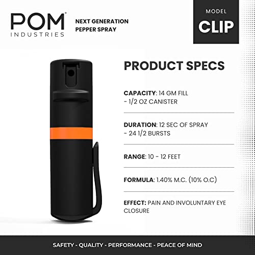 POM Pepper Spray: Maximum Strength Self Defense