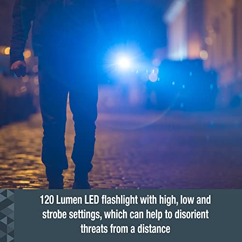 SABRE Stun Gun: LED Flashlight, Powerful & Rechargeable
