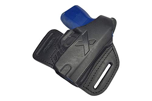 VlaMiTex Leather Holster for Taser Pulse - Black