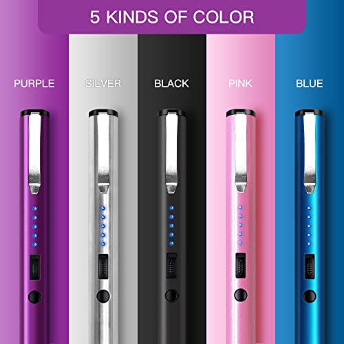 REAX Self Defense Stun Gun Flashlight Pen - Purple