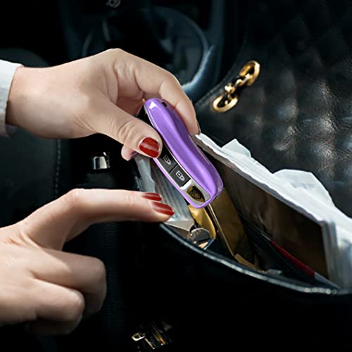 Rechargeable Stun Gun with LED Flashlight - Purple