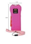 18M Volt Rechargeable Pink Stun Gun