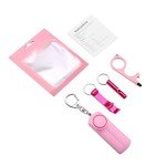 Pink Self Defense Keychain Set for Women/Kids