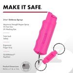 SABRE Keychain Pepper Spray - 3-in-1 Defense Solution