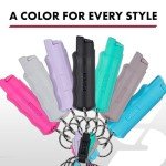 Compact Keychain Pepper Spray - Quick Release, Finger Grip