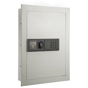 In-Wall Safe with LED Keypad for Security
