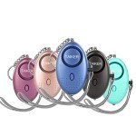 5 Pack Loud Self-Defense Alarm Keychain with Light