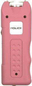 Pink Rechargeable Stun Gun with Flashlight & Alarm