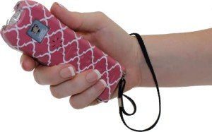 Pink Stun Gun for Women with Alarm & Flashlight