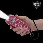 Pink Stun Gun for Women with Alarm & Flashlight