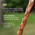 Handcrafted Red Oak Trekking Pole for All Users