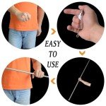 OUERMAMA 150CM Silver Magic Appearing Cane Wand