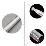 OUERMAMA 150CM Silver Magic Appearing Cane Wand