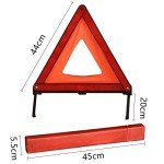 Reflective Roadside Safety Triangle Kit (Set of 3)