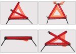 Reflective Roadside Safety Triangle Kit (Set of 3)