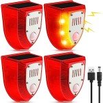 Solar Motion Alarm System with Sound and Strobe