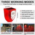 Solar Motion Alarm System with Sound and Strobe