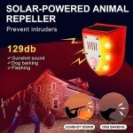 Solar Motion Alarm System with Sound and Strobe