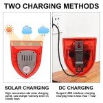 Solar Motion Alarm System with Sound and Strobe