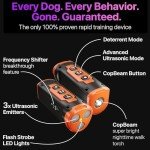 Dog Bark Control Device with Triple Sonic Sensors