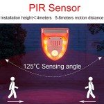2 Pack Solar Security Alarm Lights with Sounds