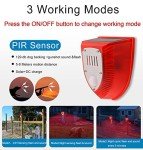 2 Pack Solar Security Alarm Lights with Sounds