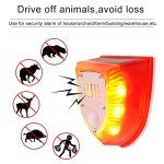 2 Pack Solar Security Alarm Lights with Sounds