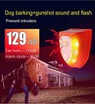 2 Pack Solar Security Alarm Lights with Sounds