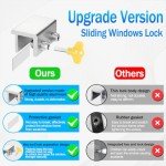 Sliding Window Locks with Key - Adjustable Security