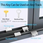 Sliding Window Locks with Key - Adjustable Security