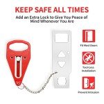 Portable Door Lock - 2 Pack - Extra Privacy & Safety