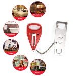 Portable Door Lock - 2 Pack - Extra Privacy & Safety