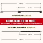 2-Pack Heavy Duty Door Security Bars