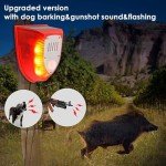 Solar Security Alarm Lights with Strobe Warning Sounds