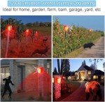 Solar Security Alarm Lights with Strobe Warning Sounds