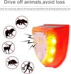 Solar Security Alarm Lights with Strobe Warning Sounds