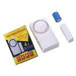 Wireless Loud Burglar Alarm with Magnetic Sensors - 4 Pack
