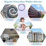 Wireless Loud Burglar Alarm with Magnetic Sensors - 4 Pack